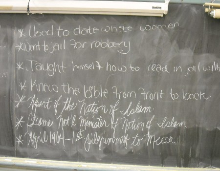 Ms. Crawford's chalkboard